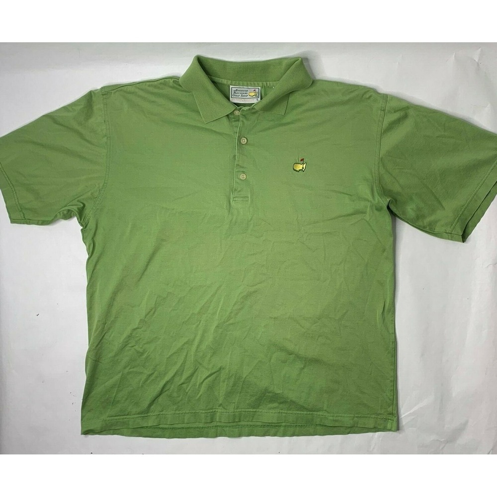 Augusta National Golf Shop‎ Polo Shirt Two-Ply Mercerized Cotton SS Green